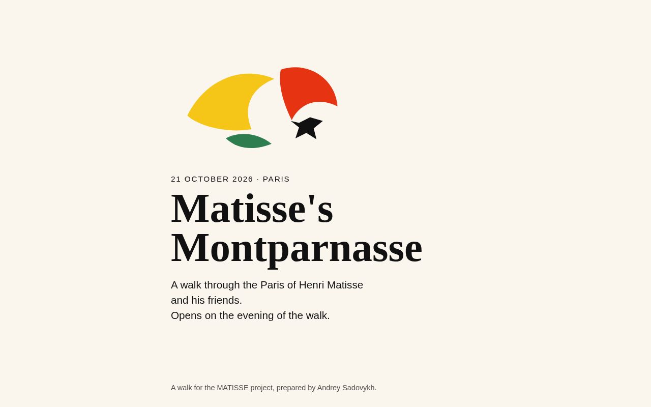 Preview of Matisse's Montparnasse