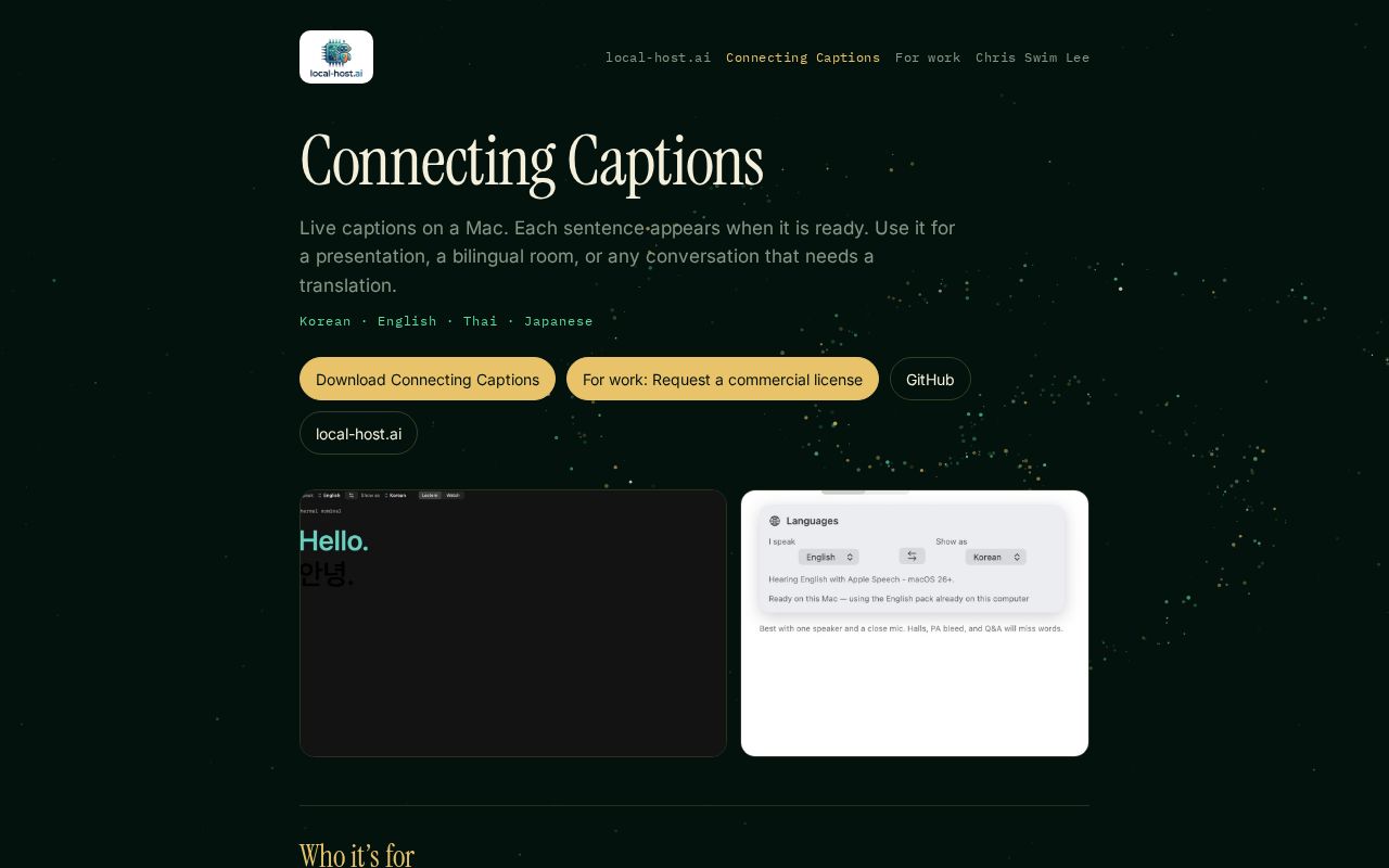 Preview of ConnectingCaptions