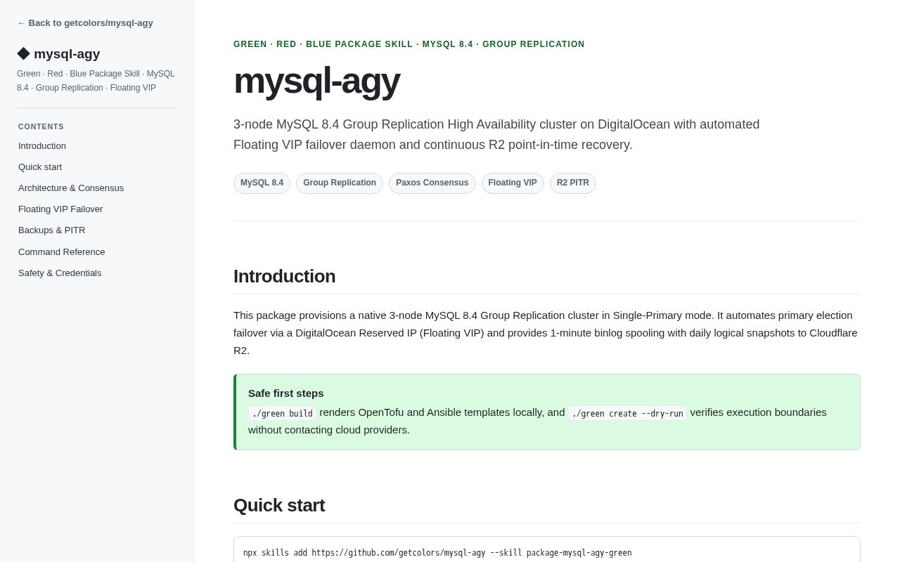 Preview of Mysql Agy