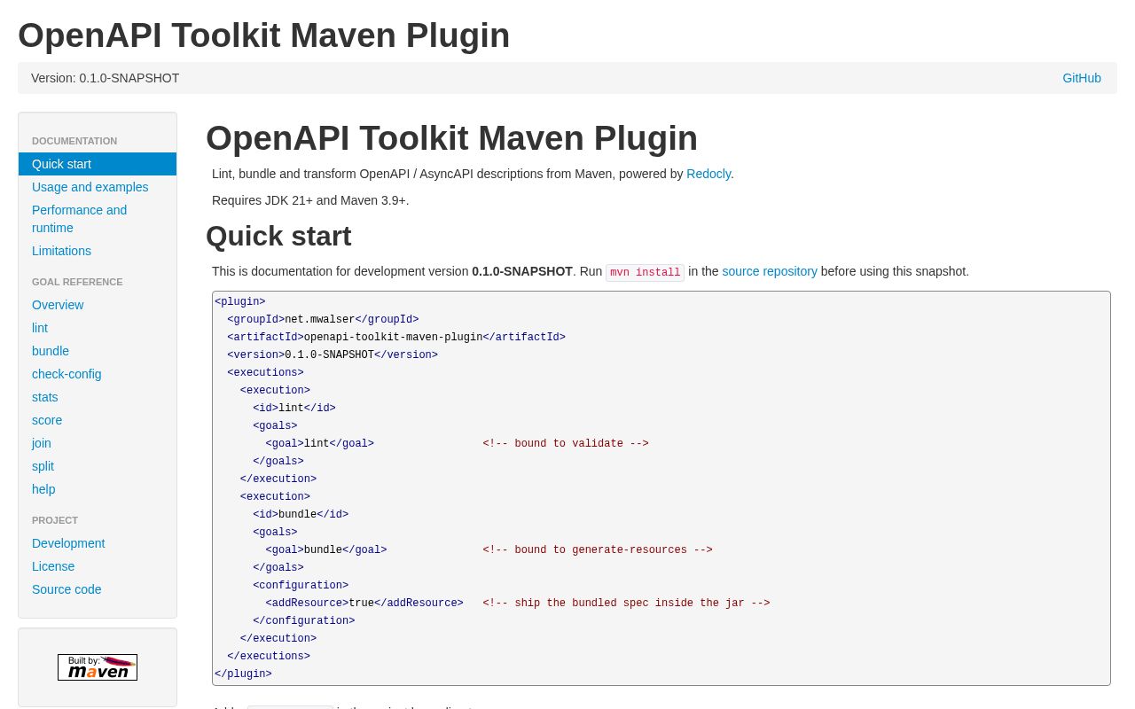 Preview of Openapi Toolkit Maven Plugin