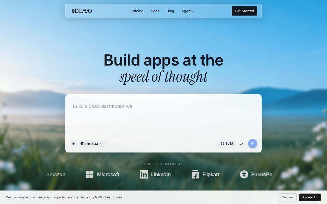 Preview of Free AI App Builder