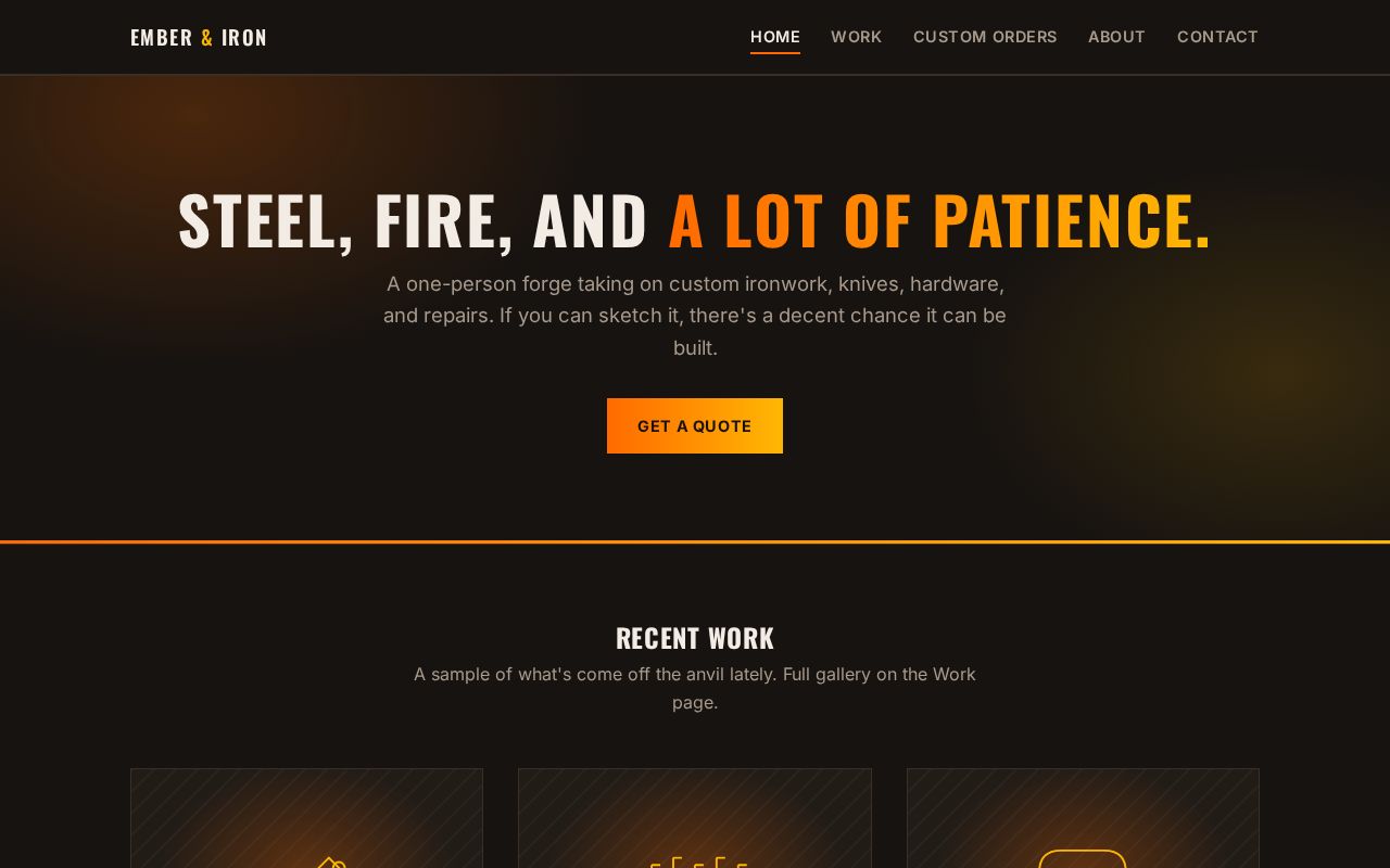 Preview of Ember And Iron Example