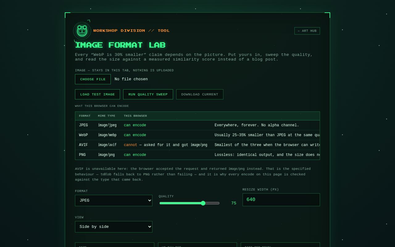 Preview of Image Format Lab Slippylabs Com