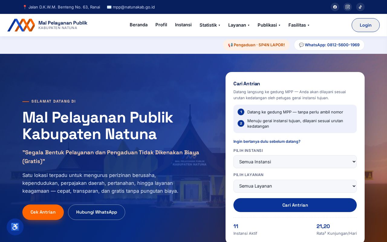 Preview of Instansi Natuna Web