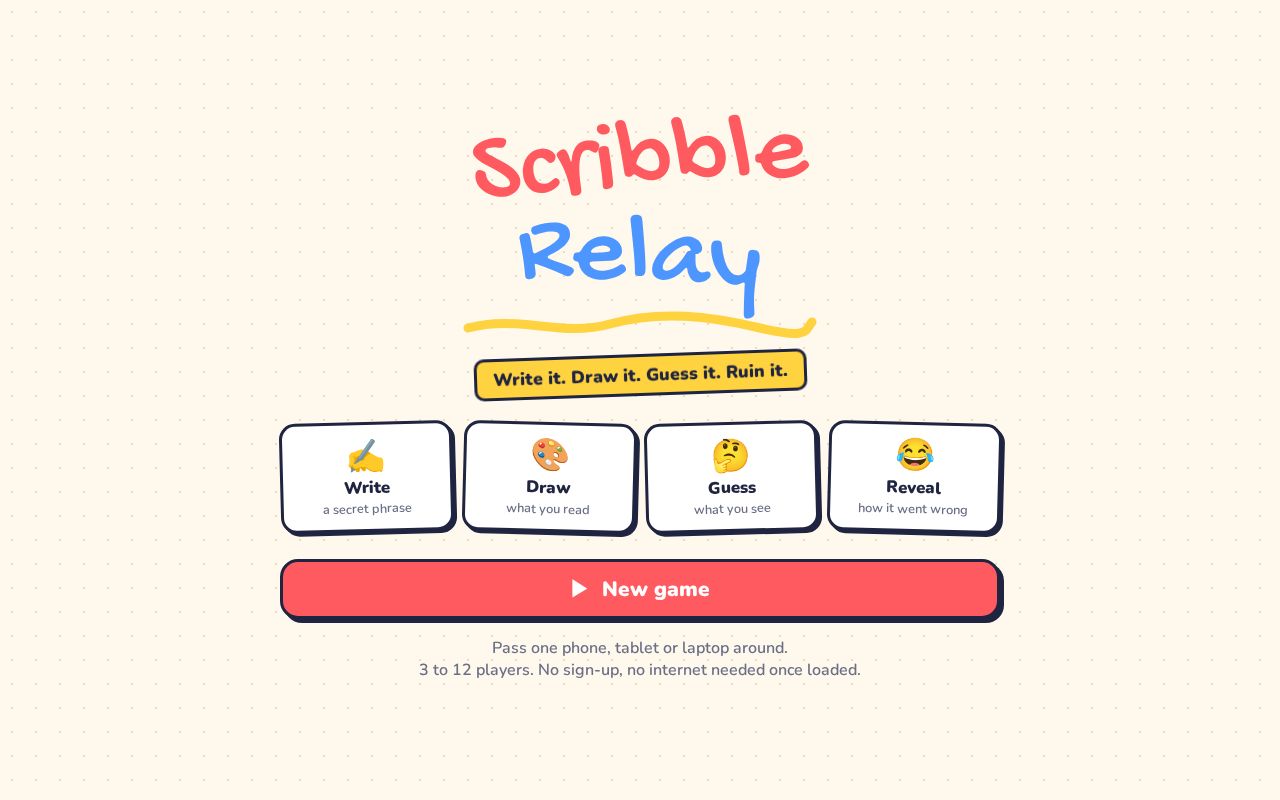 Preview of Scribble Relay