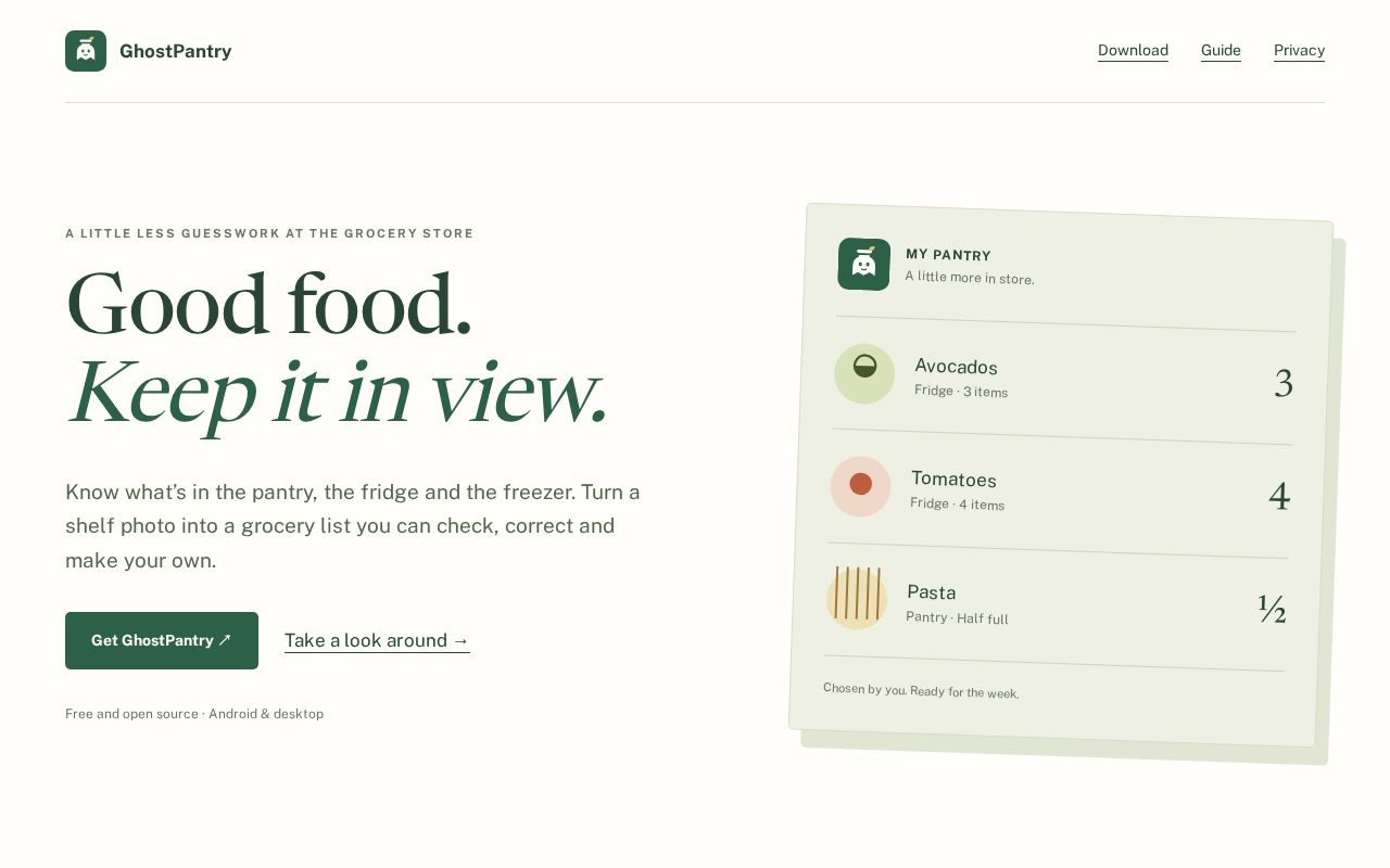 Preview of Ghostpantry
