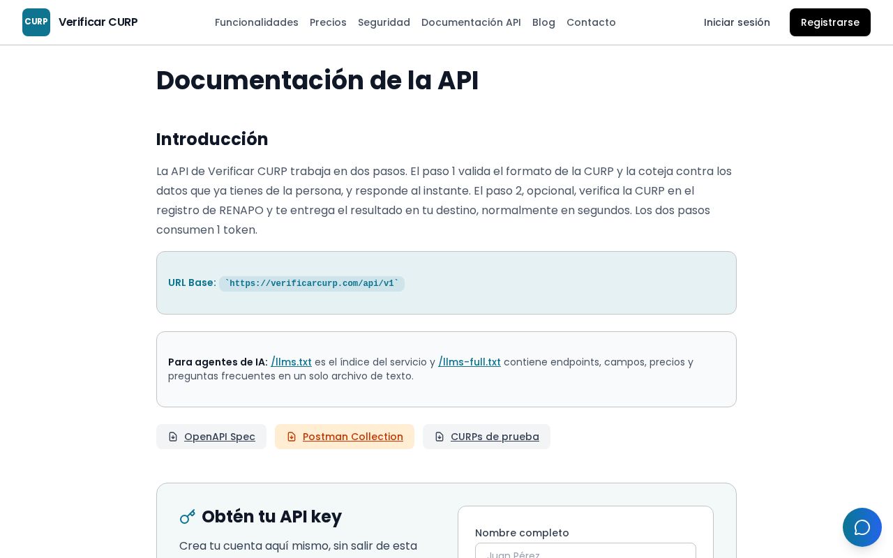 Preview of Verificar Curp Mcp