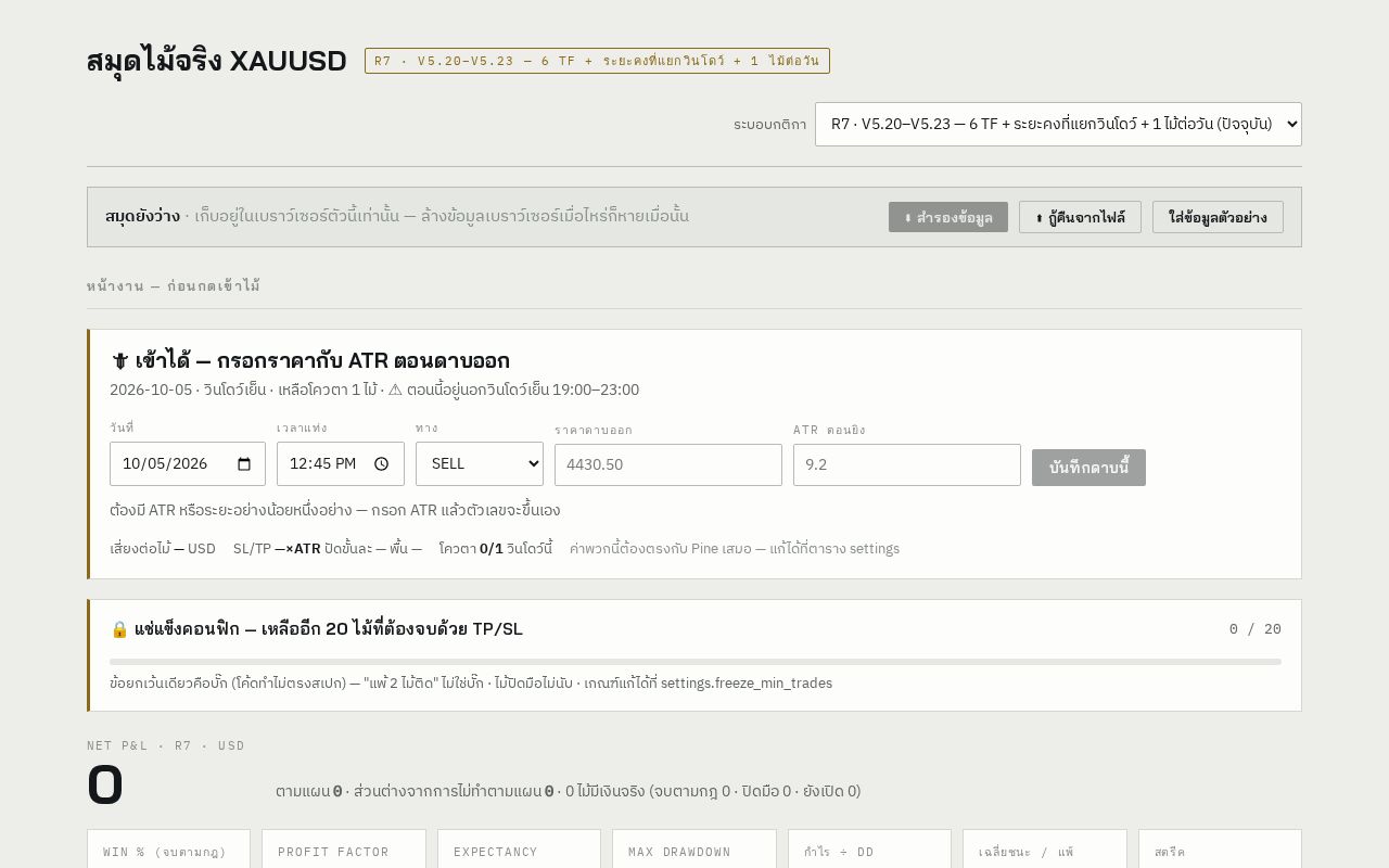 Preview of V5 Trade Journal