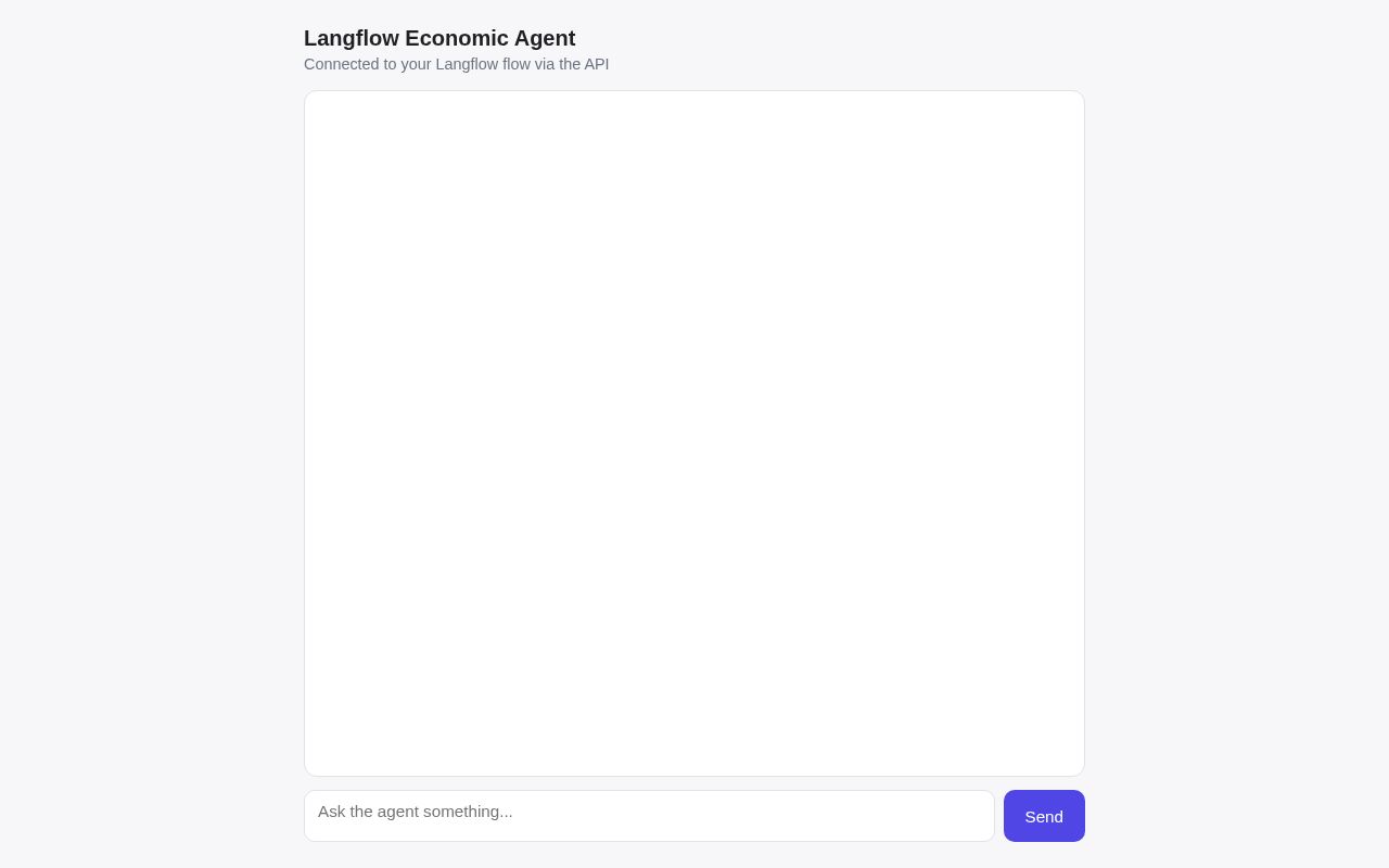 Preview of Langflow Economic Agent