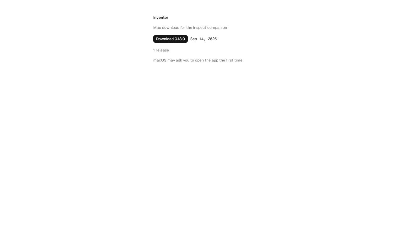 Preview of Inventor desktop downloads and releases