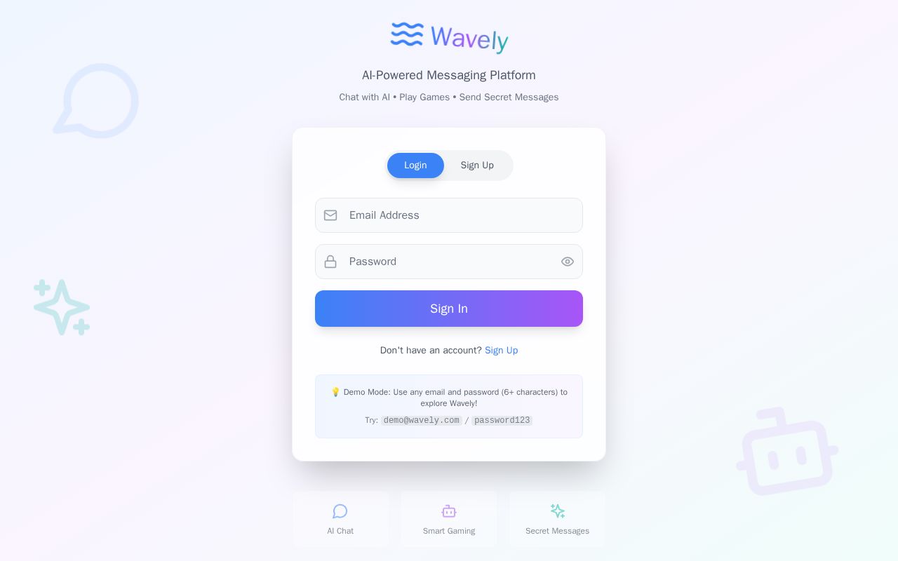 Preview of Next-Gen AI Messaging App Built with React, TypeScript