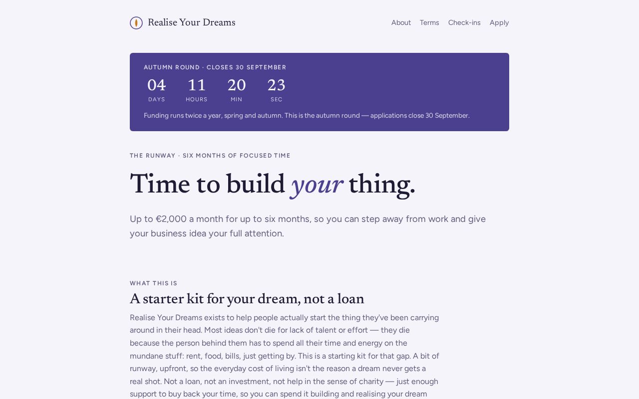 Preview of Realise Your Dreams