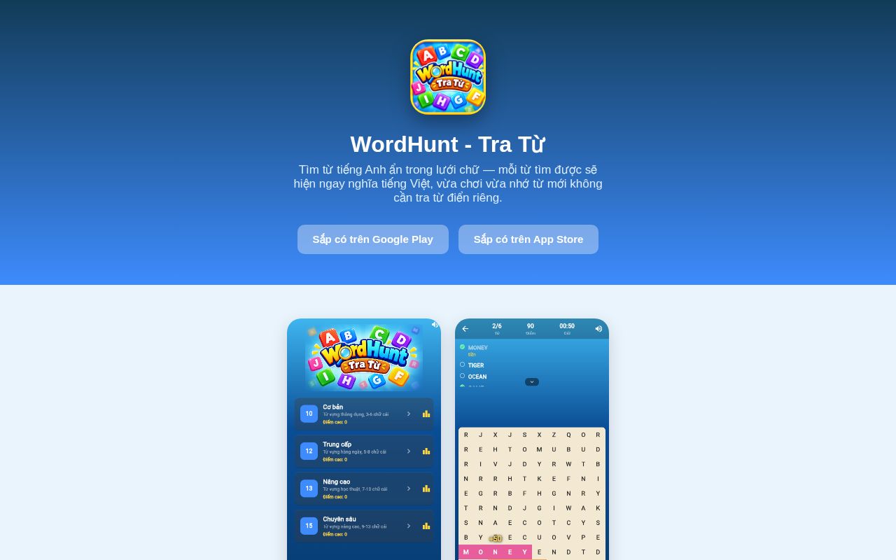 Preview of Word Search App