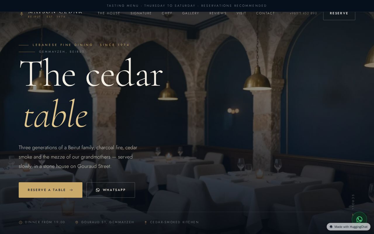 Preview of Maison Cedar — Lebanese Fine Dining