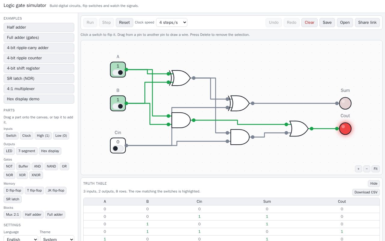 Preview of Logic Gate Simulator