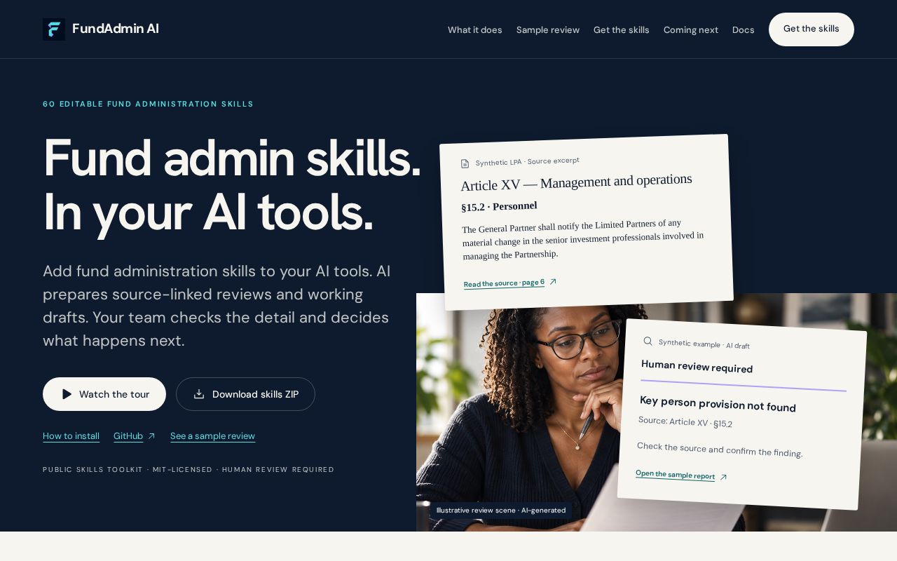 Preview of Fundadmin Ai Skills