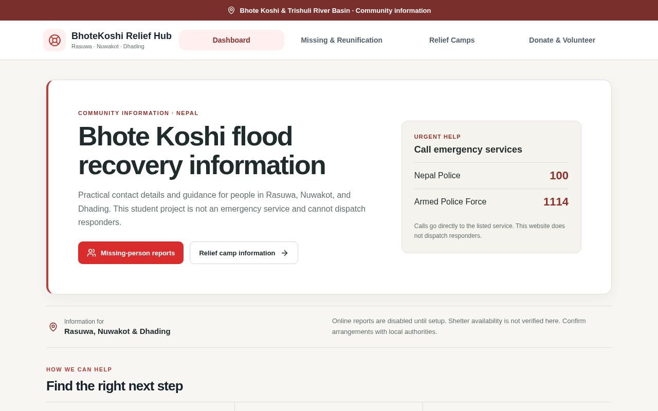 Preview of Relief Hub