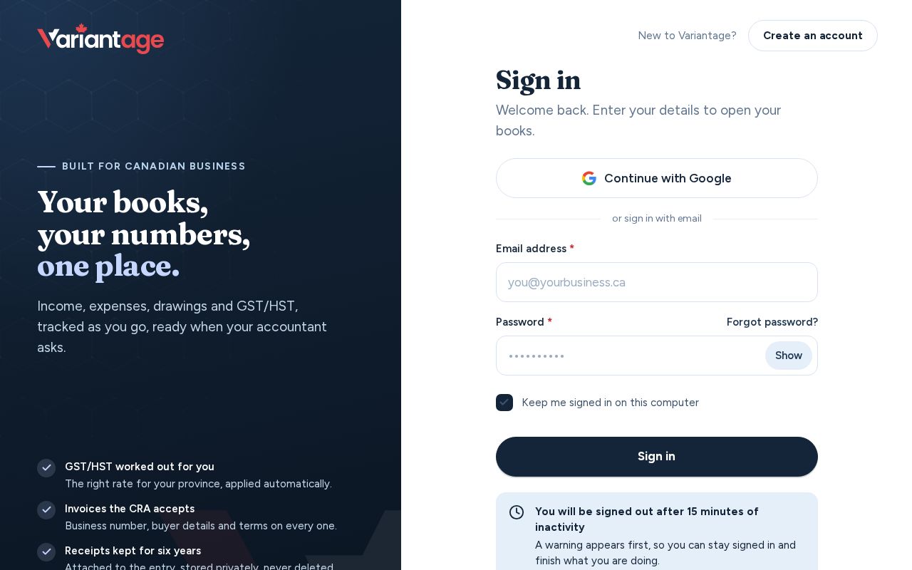Preview of Variantdesk Frontend
