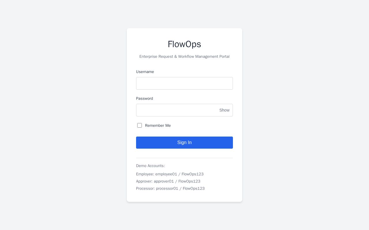 Preview of FlowOps React