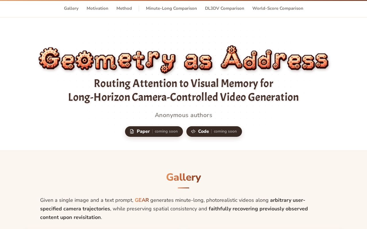 Preview of Geometry As Address