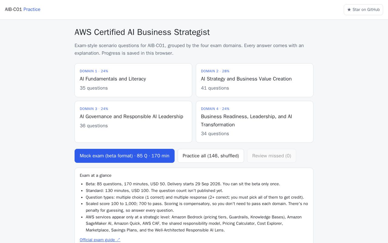 Preview of Aws Ai Business Strategist