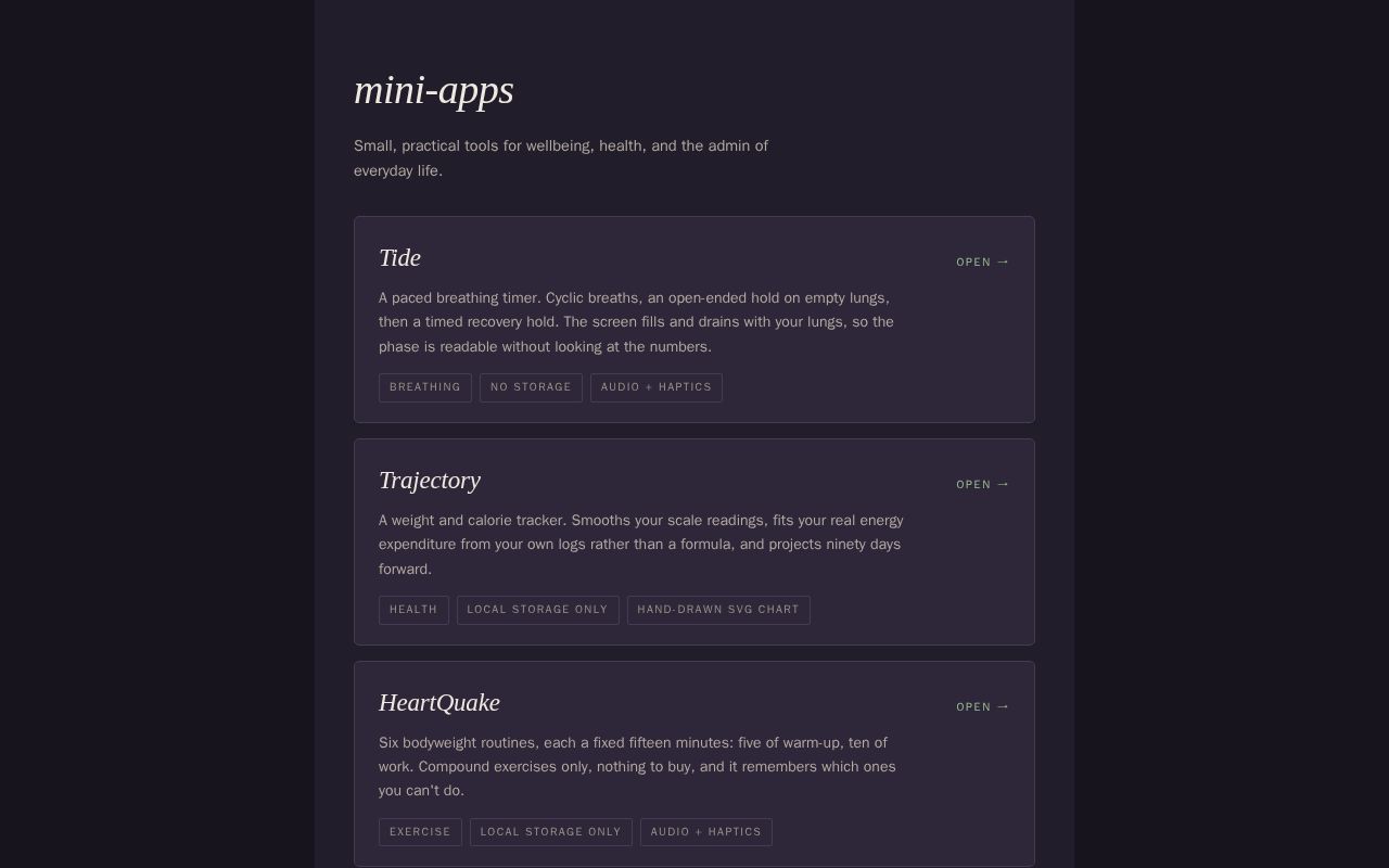 Preview of Mini Apps