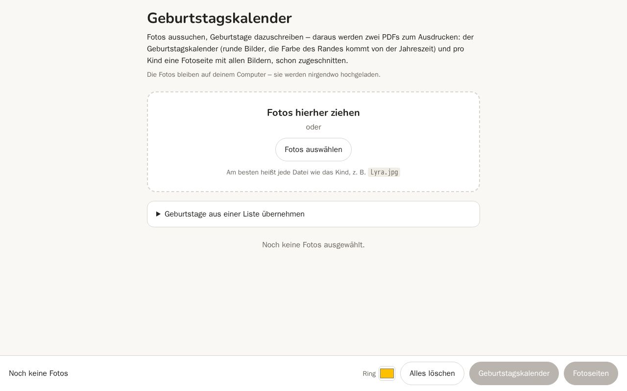 Preview of Geburtstagskalender