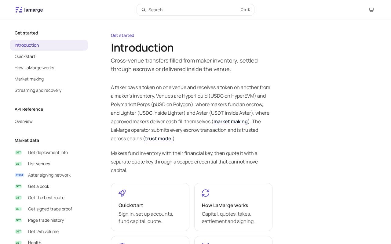 Preview of Lamarge Sdk