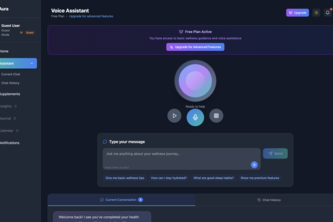 Preview of Aura - AI Wellness Voice Assistant