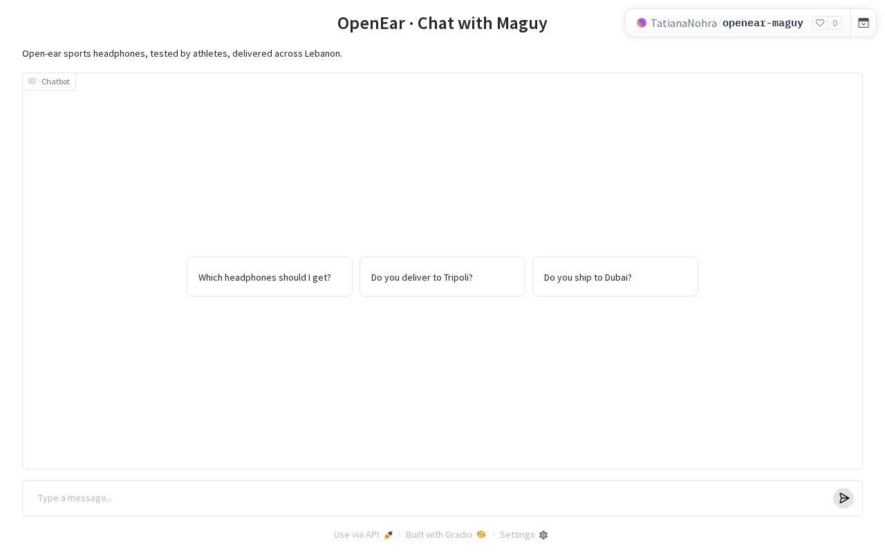Preview of OpenEar Maguy