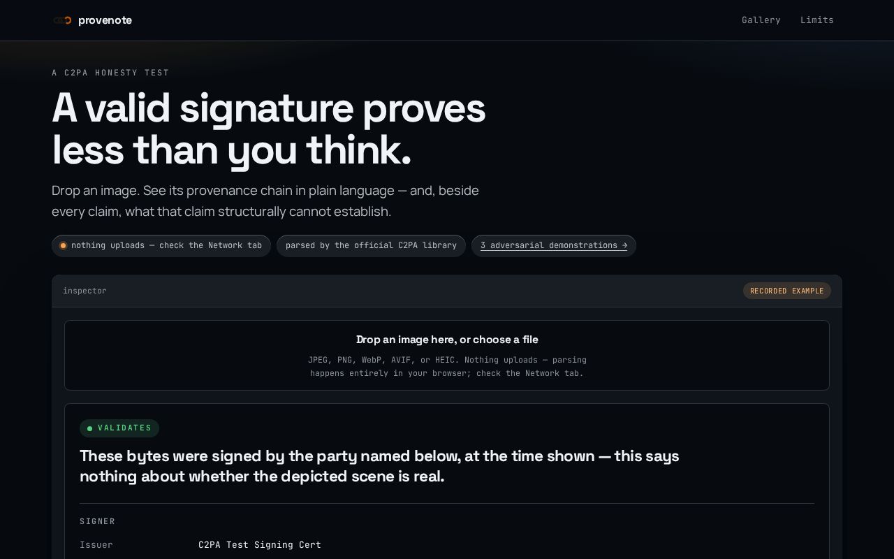 Preview of Provenote