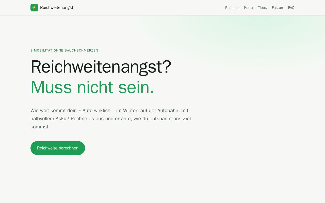 Preview of Reichweitenangst