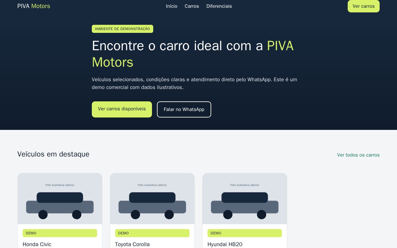 Preview of Piva Motors Staging