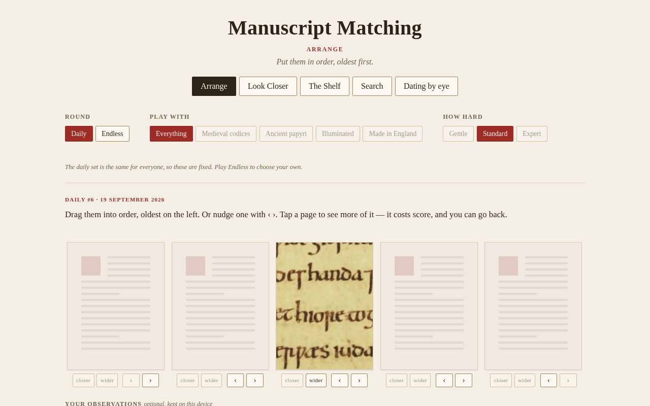 Preview of Manuscript Matching