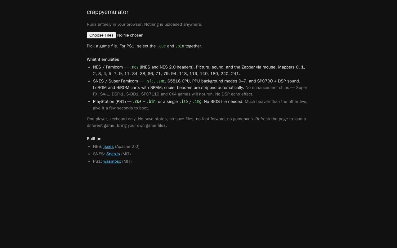 Preview of Crappyemulator