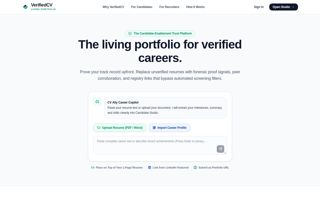 Preview of Verifiedcv