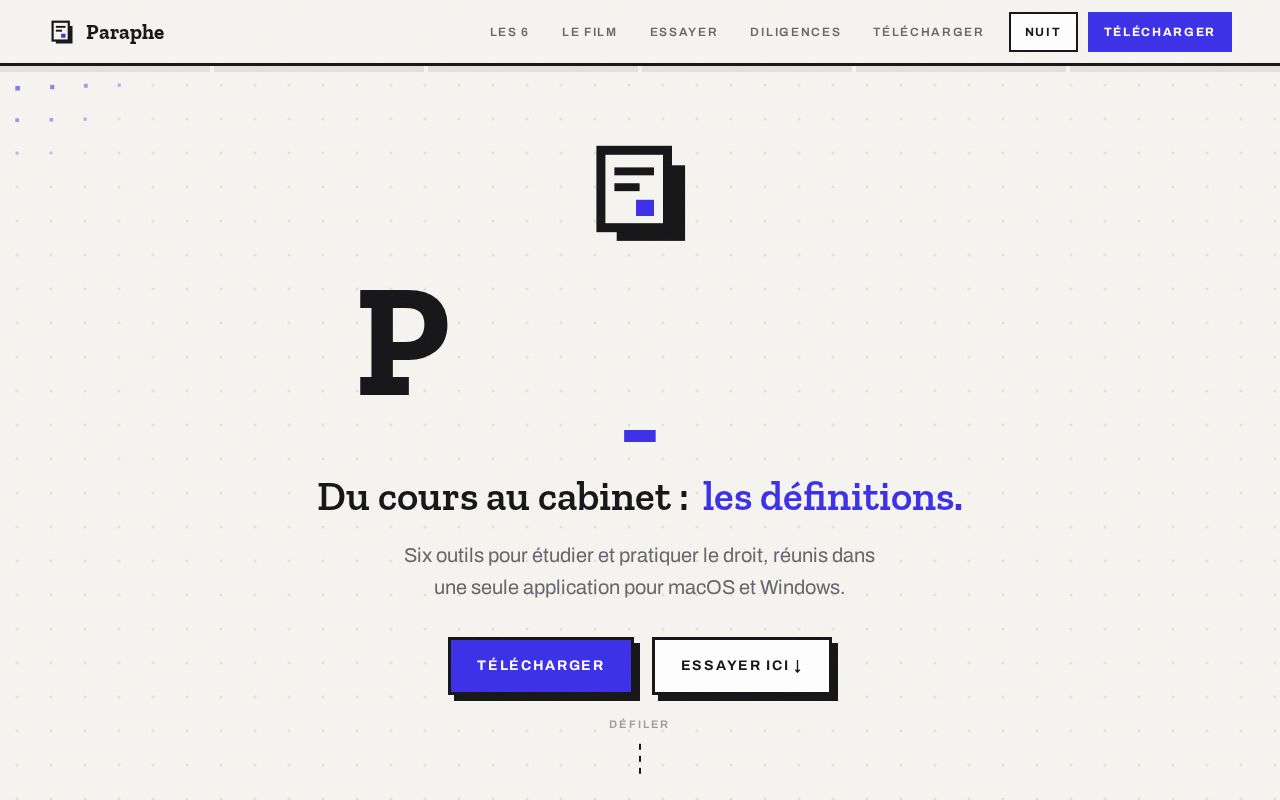 Preview of Paraphe