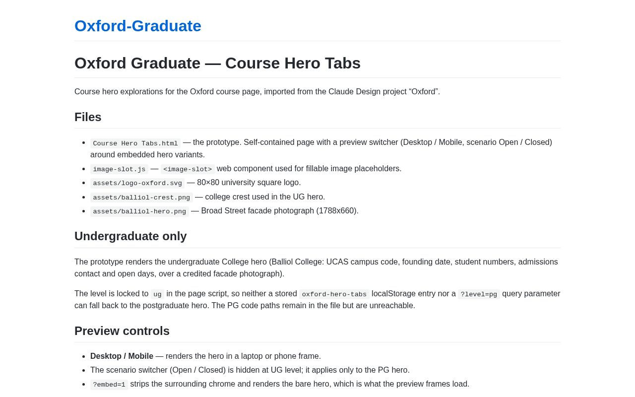 Preview of Oxford Graduate