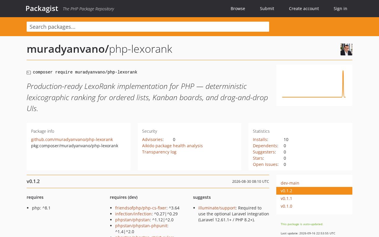 Preview of Php Lexorank