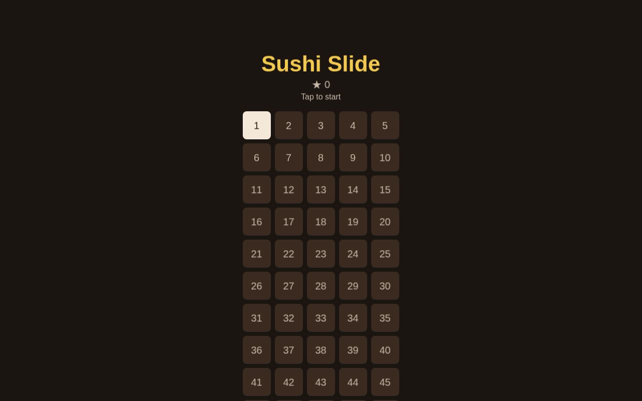 Preview of Sushi Slide