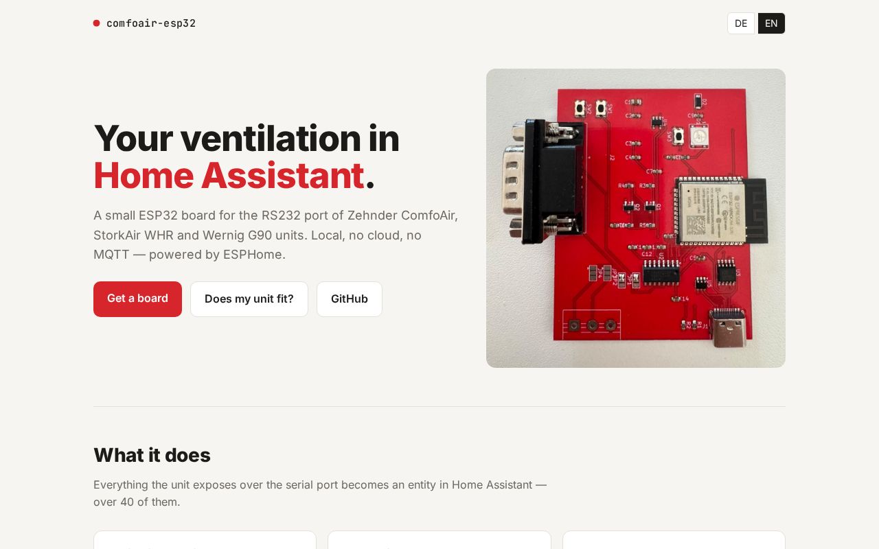 Preview of Comfoair Esp32