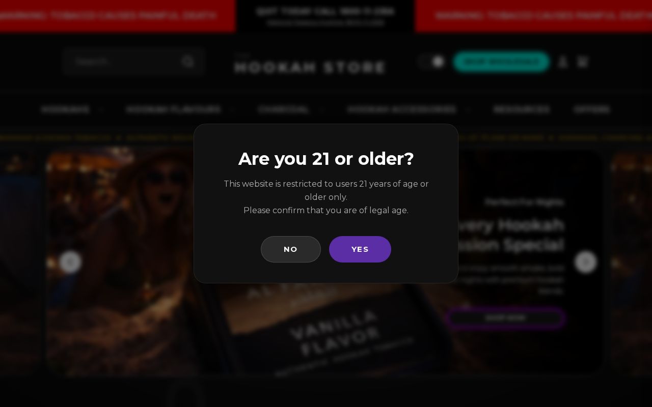 Preview of Hookahstore Website