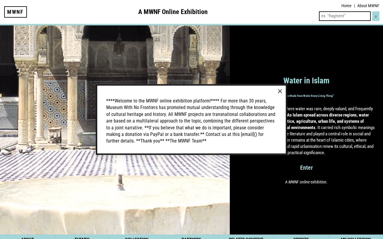 Preview of Water in Islam, a MWNF Exhibition