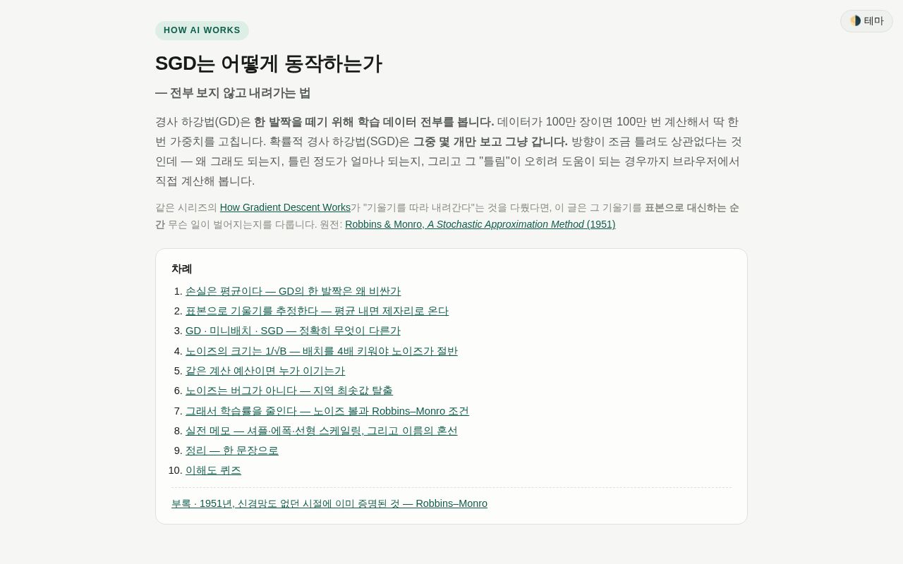 Preview of How Sgd Works