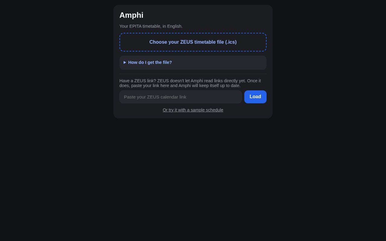 Preview of Amphi App Github Io