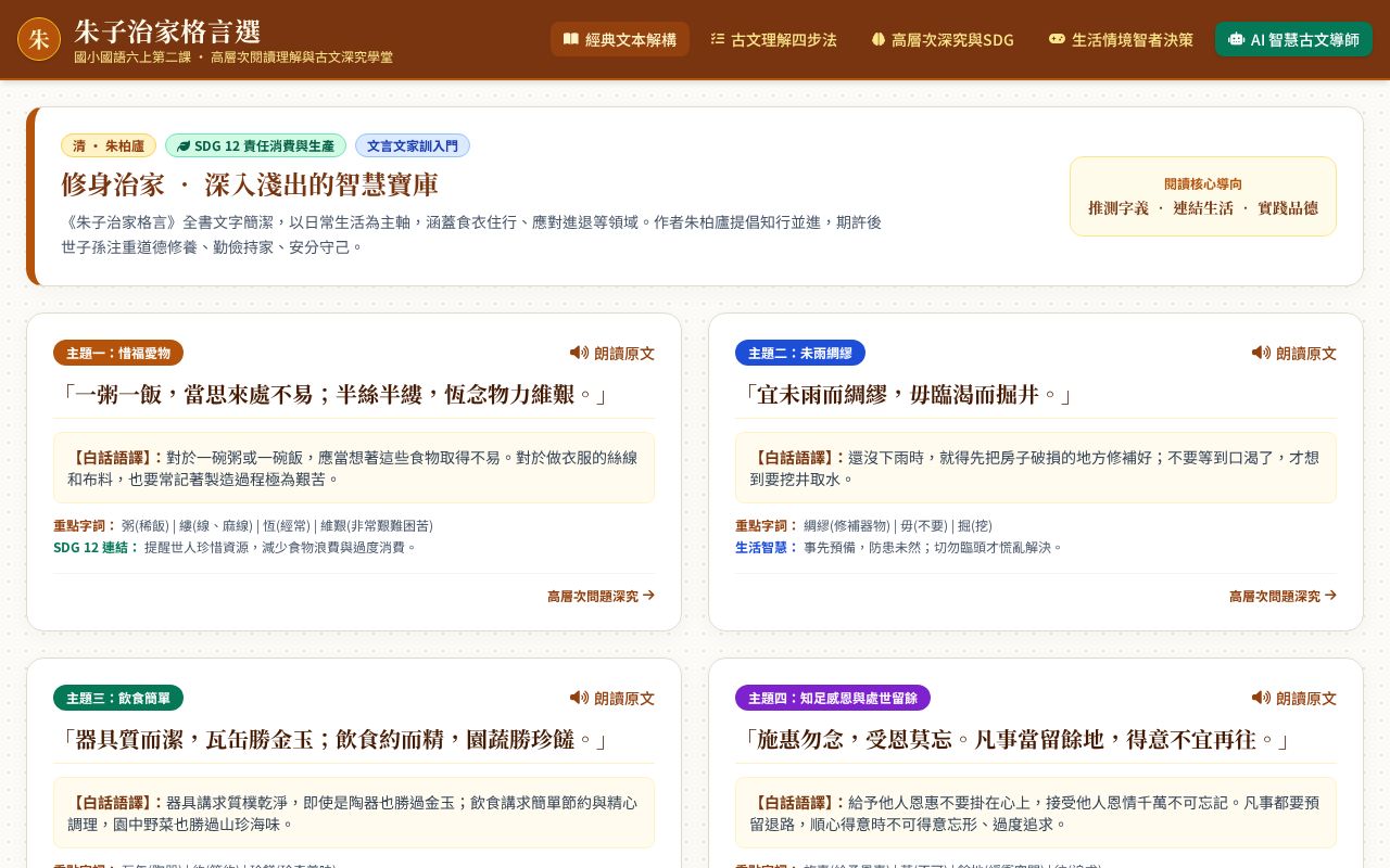 Preview of Zhuzi Geyan Classroom