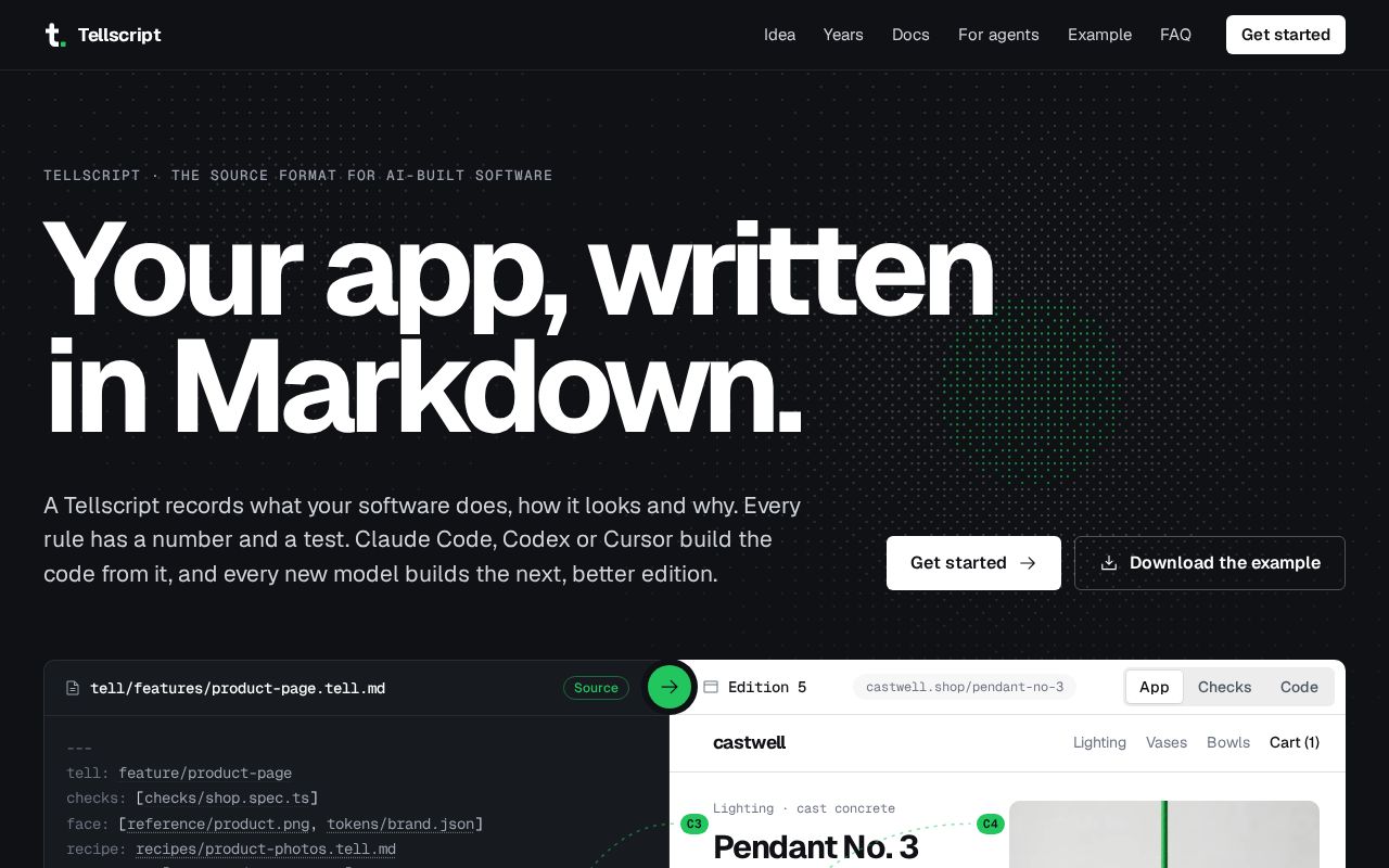Preview of Tellscript