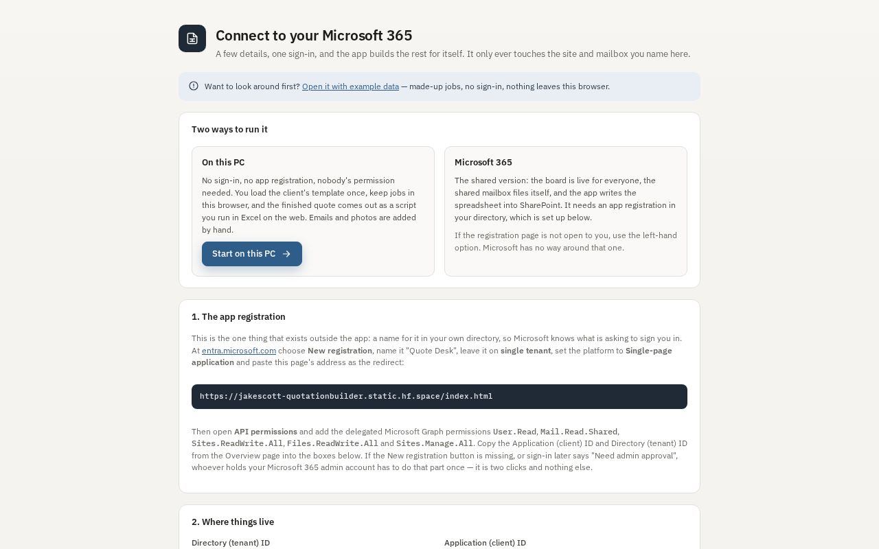 Preview of Quotationbuilder