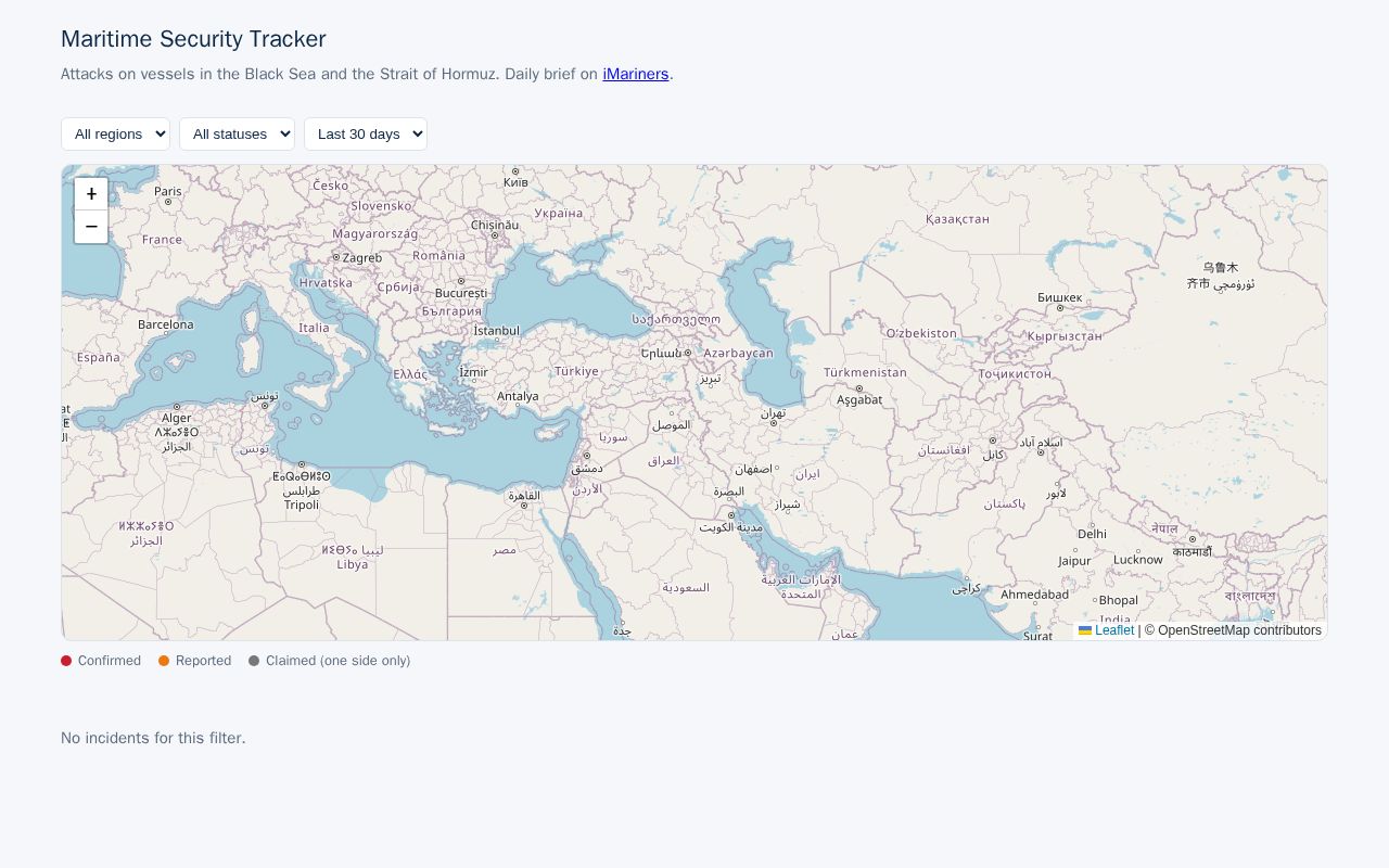 Preview of Maritime Security Tracker