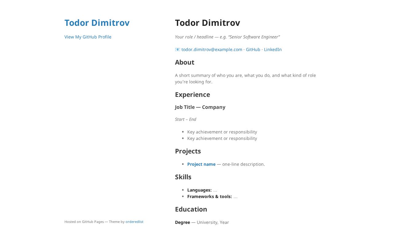 Preview of Todor Di Github Io